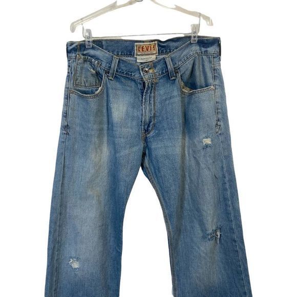 Levis‎ The Original Jeans Vintage Slim Straight Distressed Jeans - Picture 2 of 4